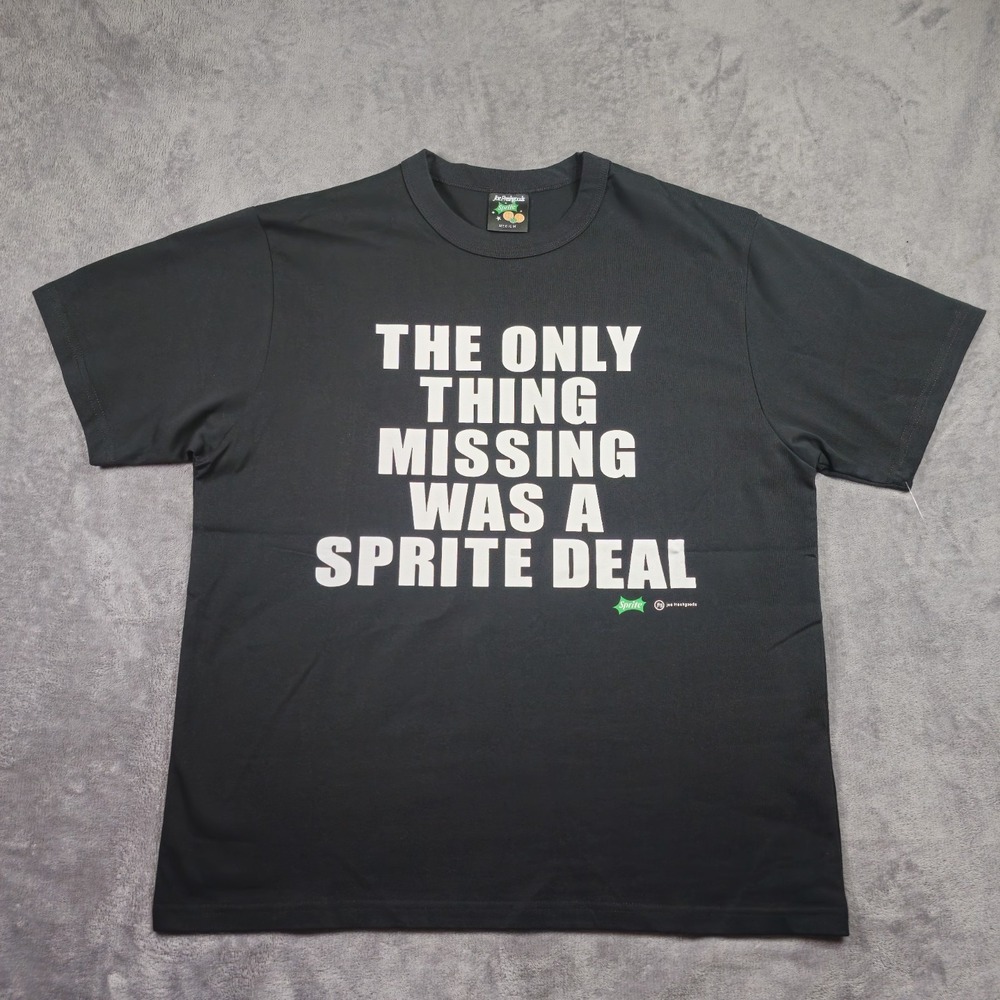 Sprite X Joe Freshgoods Black Tshirt Sprite Deal Medium Size